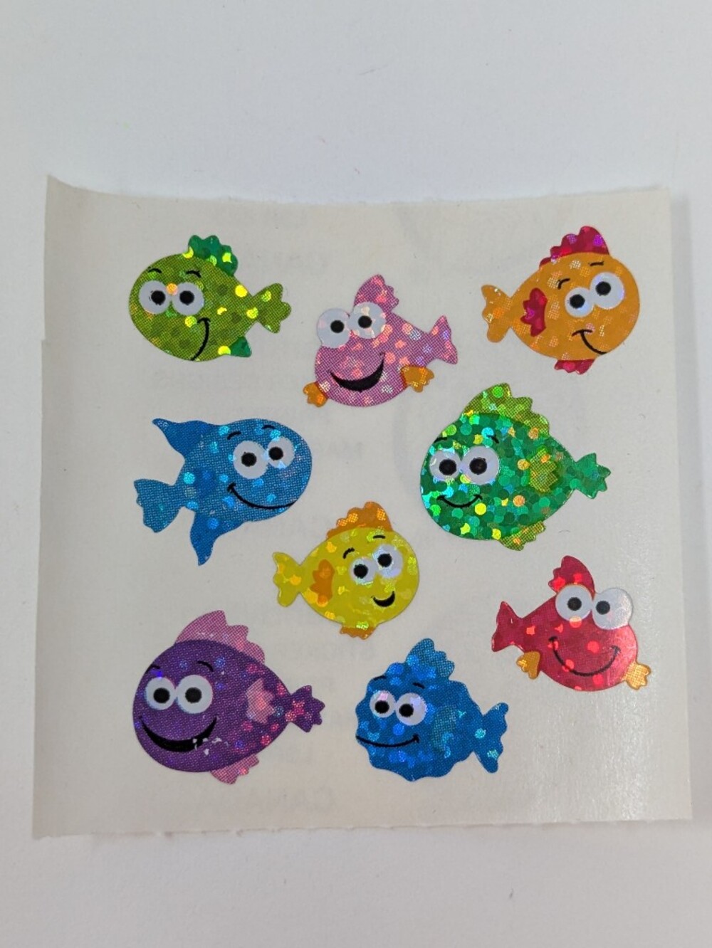 Sandylion Stickers Colourful Fish Happy Cute Vintage
